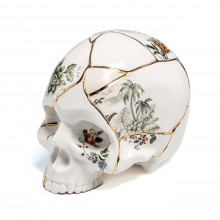 Kintsugi Skull Γλυπτό Κρανίο από Πορσελάνη - Seletti