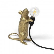 Φωτιστικό Mouse Standing Gold Step - Seletti