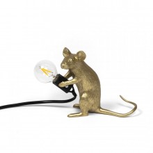 Φωτιστικό Mouse Sitting Mac-Gold - Seletti