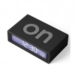 Ψηφιακό Επιτραπέζιο Ρολόι / Ξυπνητήρι Flip + Μαύρο LEXON