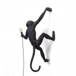 Φωτιστικό Τοίχου The Monkey Lamp Hanging Right (Μαύρο) - Seletti
