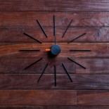 Ρολόι Τοίχου Urchin (Μαύρο/Πορτοκαλί) - KLOX