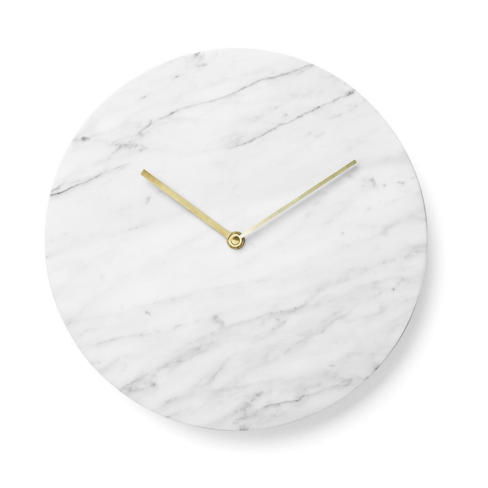 Marble Wall Clock White Menu Design Is This