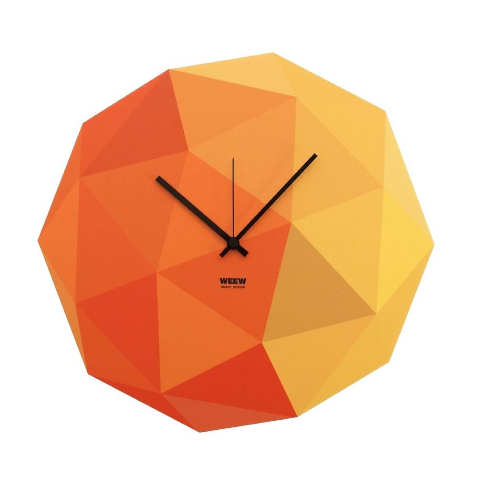 Yellow Timeshape Clock - WEEW Smart Design
