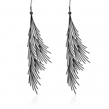 Common Reed Earrings M (Black) - Moorigin