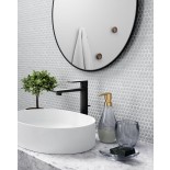 Hubba Wall Mirror 86 cm (Metallic Titanium) - Umbra