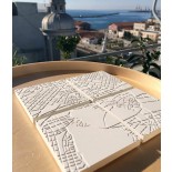 Athens Fragments White Concrete Coasters (set of 4) - A Future Perfect
