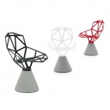 Chair One With Concrete Base (White) - Magis