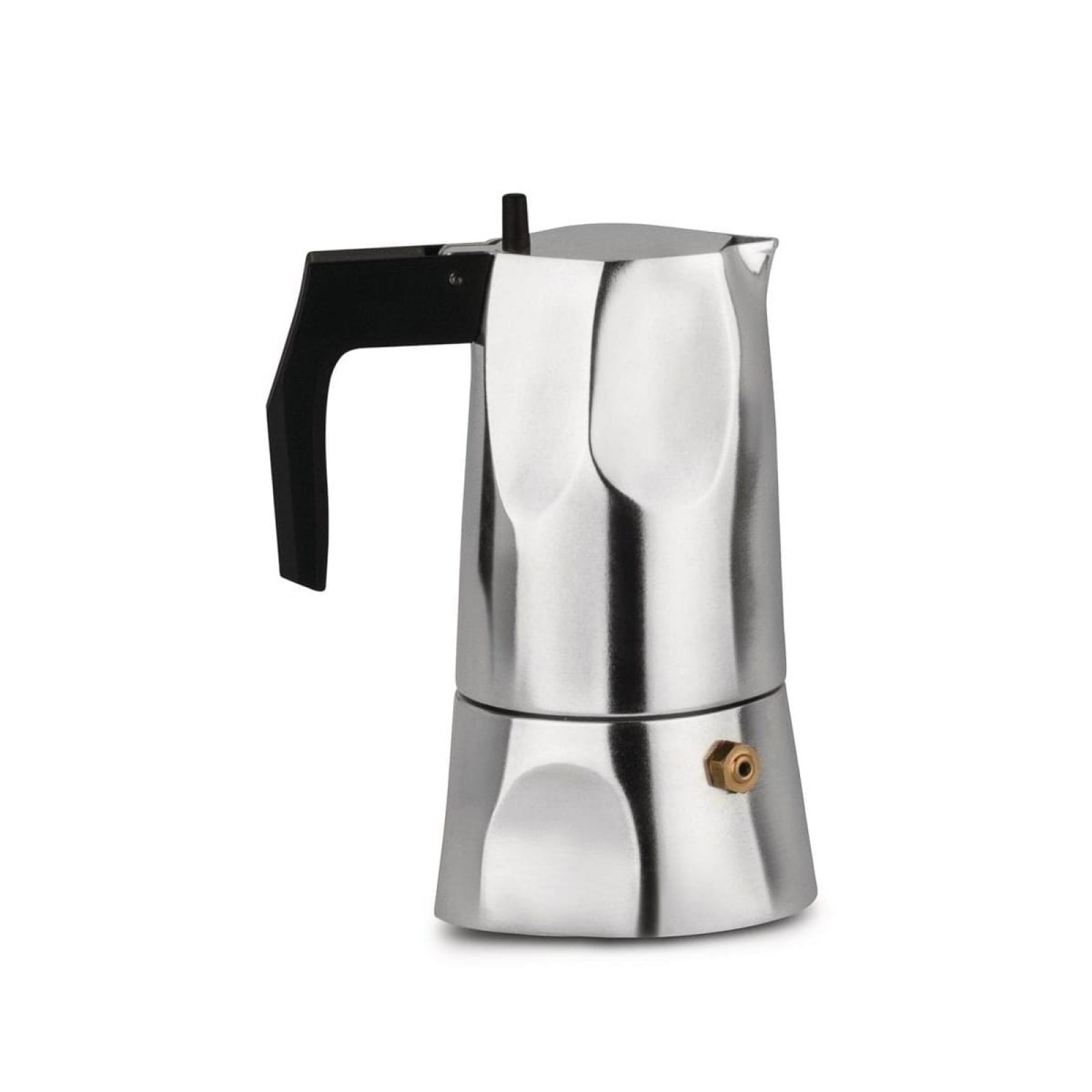 Alessi AAM33/3 - Design Espresso Coffee Maker, Aluminum and Thermoplastic  Resin, 3 Cups, Black Handle