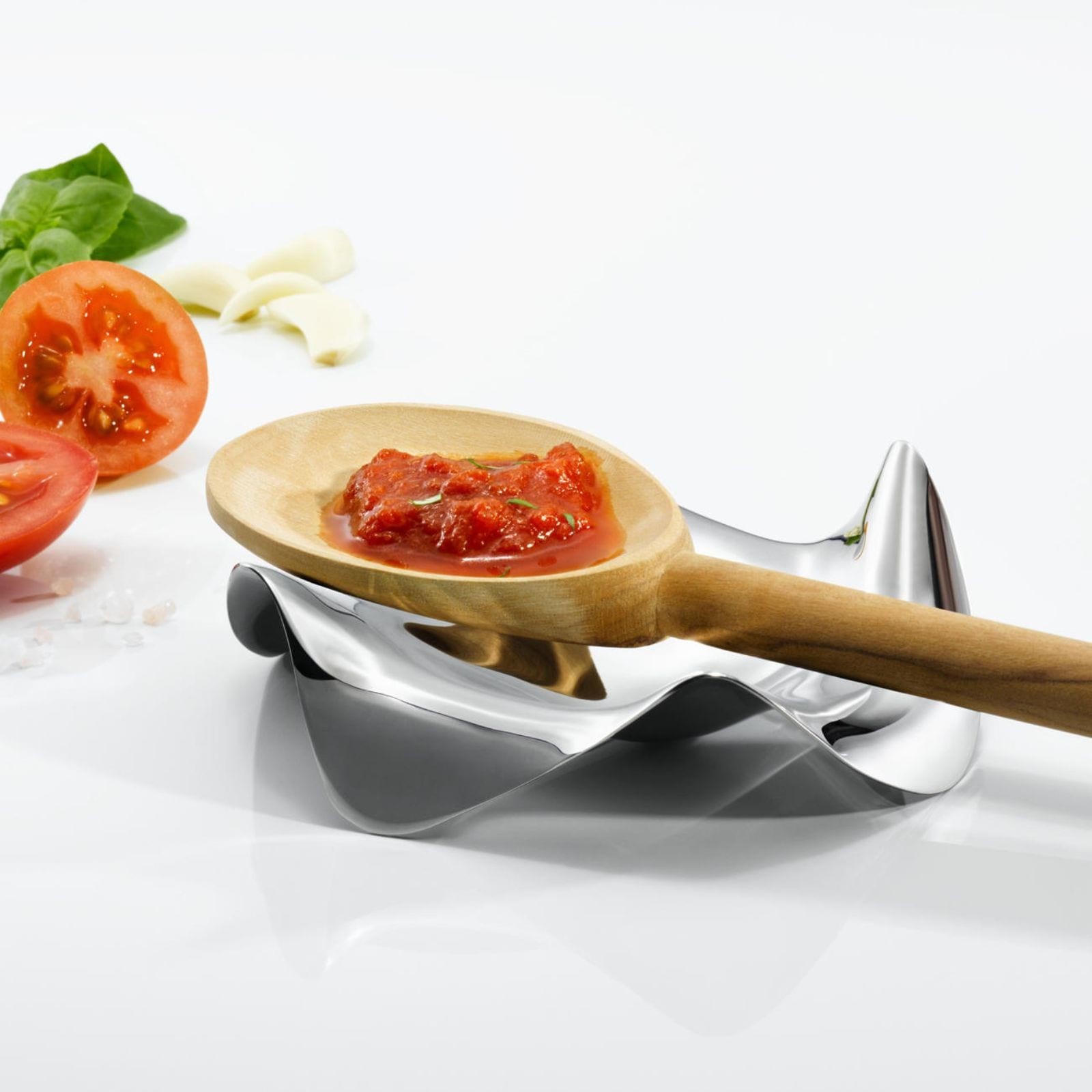 Blip Spoon Rest Stainless Steel by Alessi | Design Is This