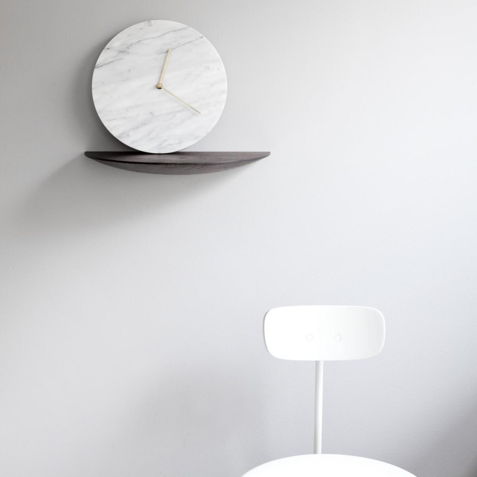 Marble Wall Clock (White) Menu | Design Is This