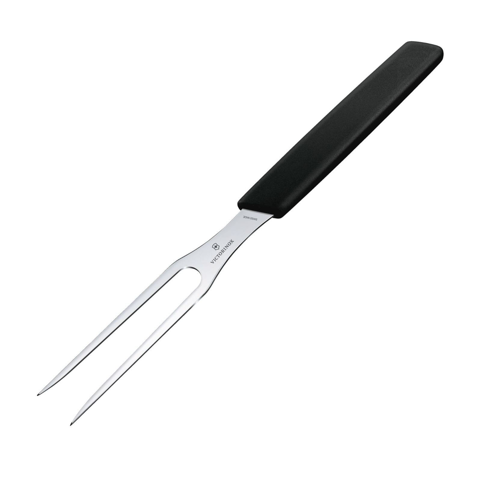 Victorinox Swiss Modern carving knife and meat fork, black