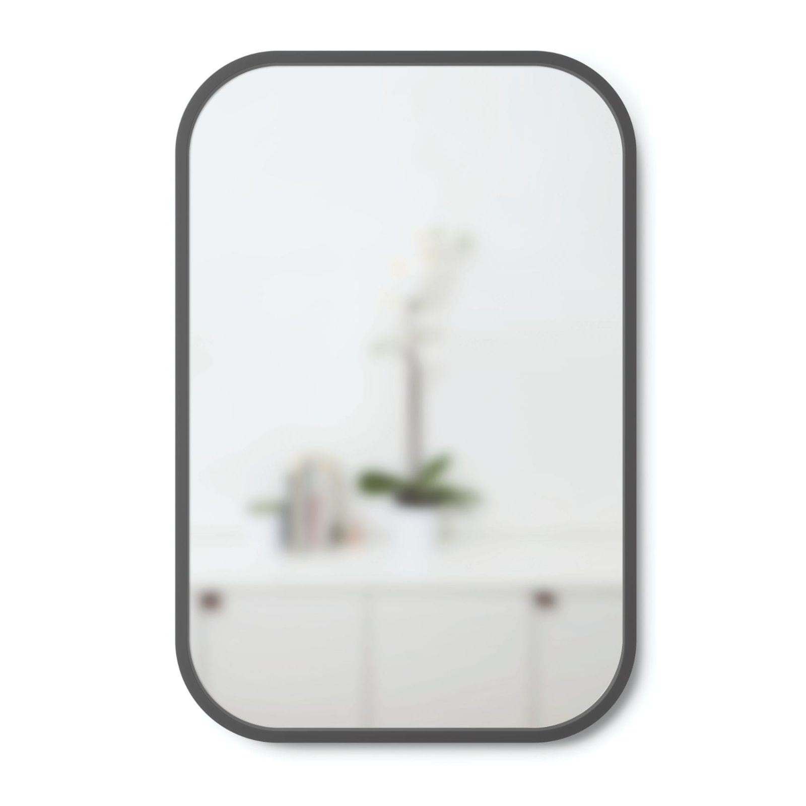 umbra hub wall mirror with rubber frame lowes